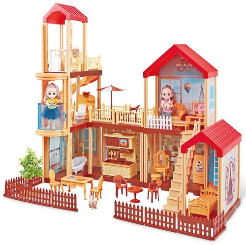 Princess House Shaped Building Set - 201 Pieces - It helps in improving motor skills and hand-eye coordination. It helps in improving imagination and creativity. You can use it as a doll house for your dolls.