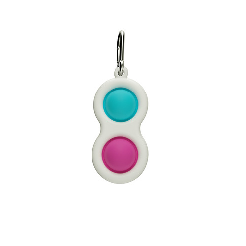 Dimple keychain - Available in a multi brilliant color combinations and perfectly sized to fit any set of keys, the Simpl Dimpl is a simple delight that's hard to resist.