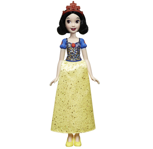 Disney Princess Royal Shimmer Snow White - Doll features a shimmering gown in her signature color Gown has beautiful design that sparkles and shines Includes tiara and shoes Skirt is removable Collect all 11 dolls (each sold separately)