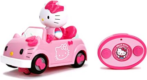 Hello Kitty IRC Single-drive Car - Little ones can race around their home with the Hello Kitty IRC Single-drive Car 2-button remote control is easy for kids to control Sound effects add to the fun of imaginative play Hello Kitty figure can be removed from the vehicle