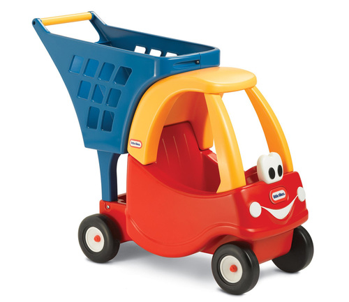 Cozy Coupe® Shopping Cart By Little Tikes - Key FeaturesCozy Coupe® stylingSeat is big enough for a 12” doll or plush toyAmple space in cart for toys and other small itemsAdditional storage below basketEasy to assemble