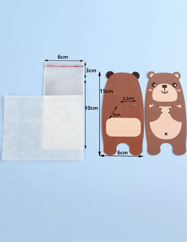 Animal pattern candy bags - 5 pcs