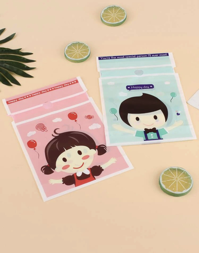 Boy & girl giveaway bags - 10 pcs