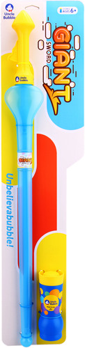 UNCLE BUBBLE  GIANT SWORD (LARGE) - Description: Include 1 giant sward shaped bobble stick and 8 oz solution to make giant bubbles.