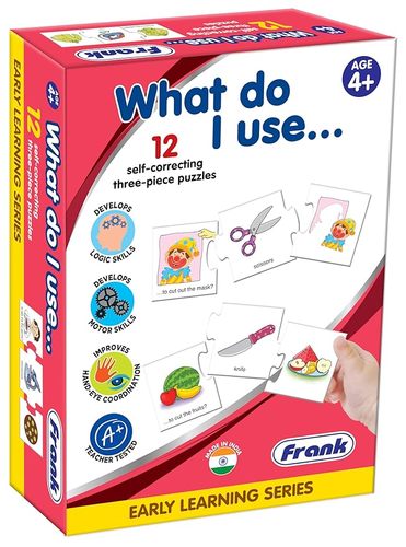 Frank What Do I Use Puzzle - A range of educational toys introducing basic concepts to the beginners Develops imagination, coordination, visual learning Enhances memory skills through fun-filled activities