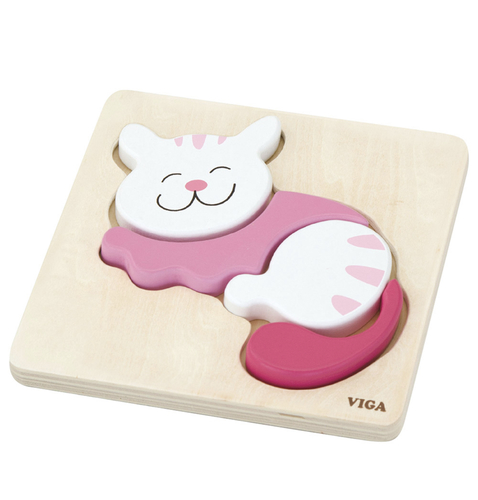 Viga - Shape Block Puzzle - Cat