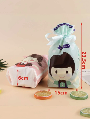 Boy & girl giveaway bags - 10 pcs