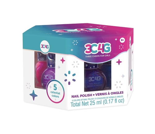 Three Cheers for Girls - Celestial Hexagon 5 Pack Nail Polish