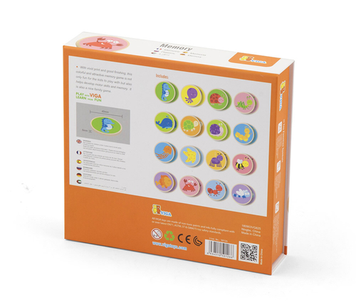 Viga - Animal Pairs Memory Game(32Pcs)