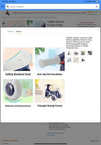 Toddler Electric Tricycle