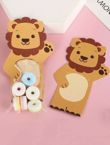 Animal pattern candy bags - 5 pcs