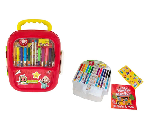 Cocomelon Color & Roll Stationary Set