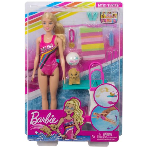 Barbie  Dreamhouse Adventures Swim ‘n Dive Doll