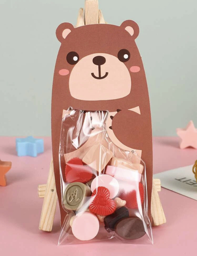 Animal pattern candy bags - 5 pcs