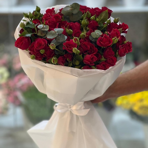 baby rose red bouquet