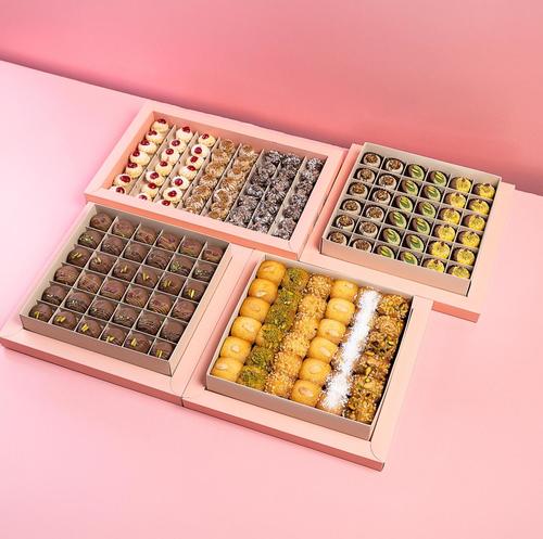 Kashta 1 - Kashta Offer 4 Boxes Petit Four Box Basbousa Box Ghariba Box Qers Ogaili Box