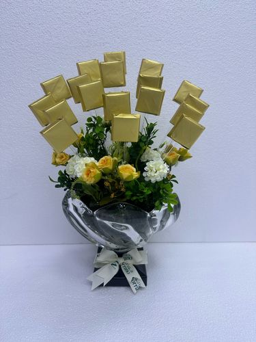 Crystal 2600 - Crystal chocolate 18 pieces with flowers