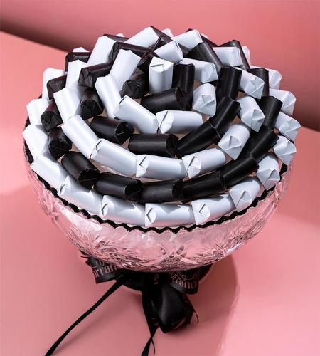 BSM17 vase - Crystal Chocolate 68 pieces