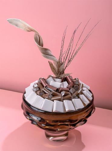 Fiore 2812 - Swiss chocolate with caramel filling    52 pieces
