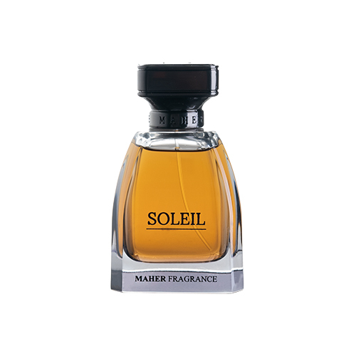 Maher Fragrance  - SOLEIL - TOPWATER JASMINE, GREEN MANDARIN, GINGER FLOWER
MIDDLE VANILLA, SALT
BOTTOMAMBERGIS, CASHMERE WOOD, SANDALWOOD