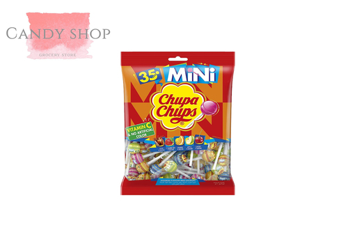 Chupa Chups Mini Lollipop Candy Assorted Flavors Bag 35 pcs