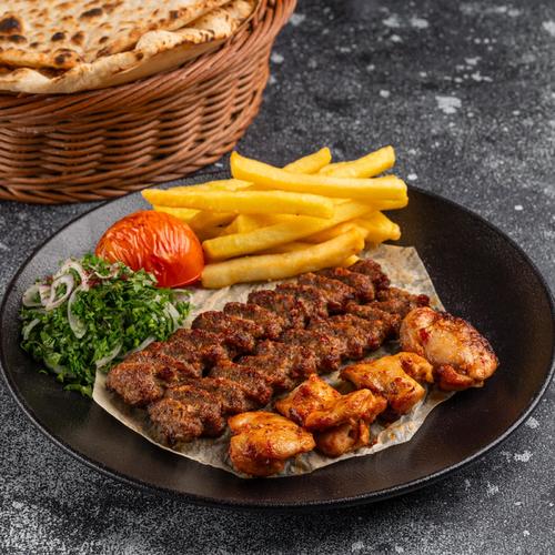 COMBO MEAT - 2KABAB MEAT & 1 SHISH TAWOOK