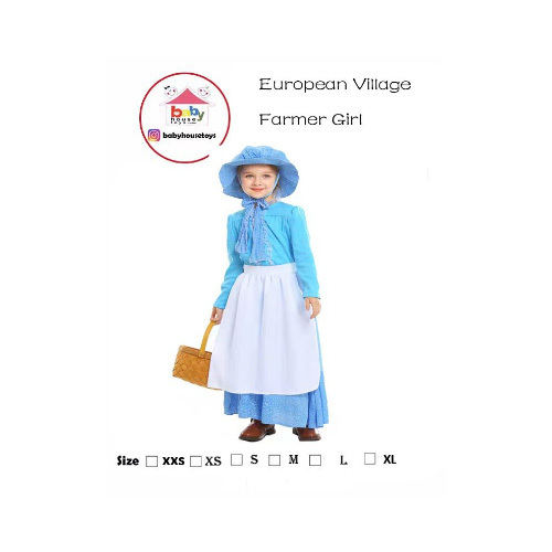 European Village Farmer Girl