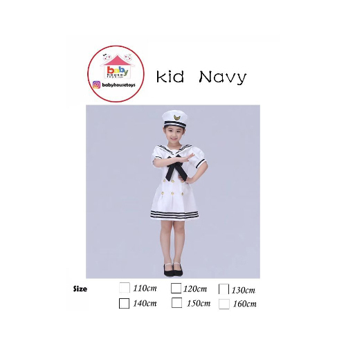 Baby Captin Navy Girl