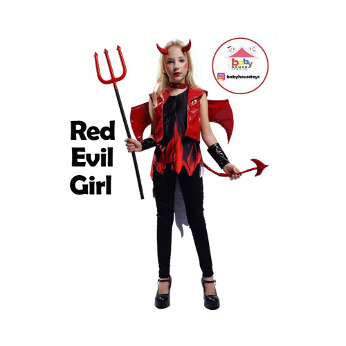 Baby House Costumes  - Red Evil Girl