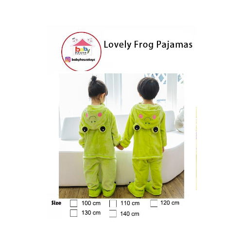 Baby House Costumes  - Lovely Frog Pajmas