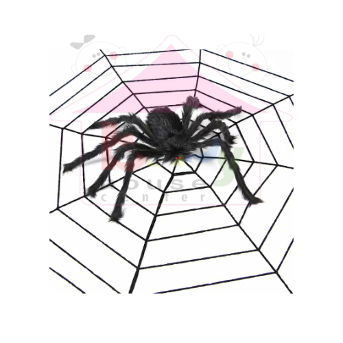 Black Spider Web 75cm