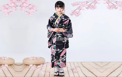 Japanese Black Kimono