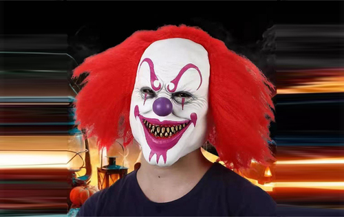 Mask With Hair Clown