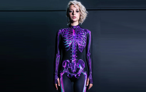 Skeleton Jump Suit Adult