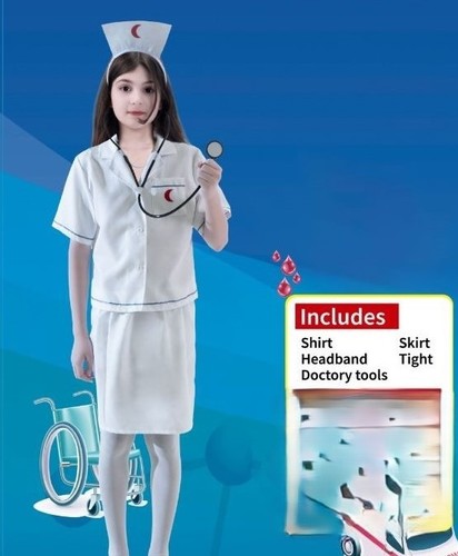 Nurse Woman - includes shirt skirt headband tight doctor tools