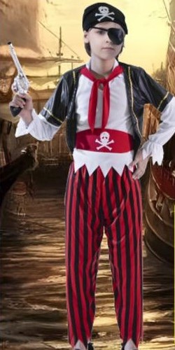 Pirate Man - includes shirt pants headpiece belt eye patch