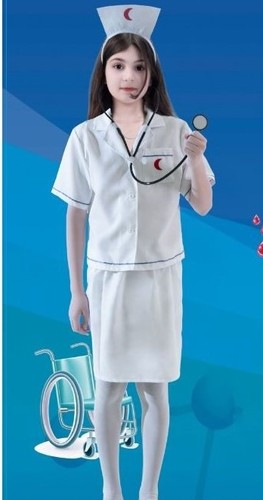 Baby House Costumes  - Nurse Woman - includes shirt skirt headband tight doctor tools