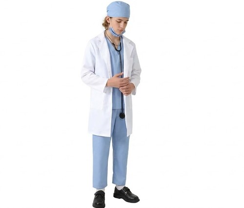 Doctor New - included -hat -mask -stethoscope -white coat -shirt -pants
