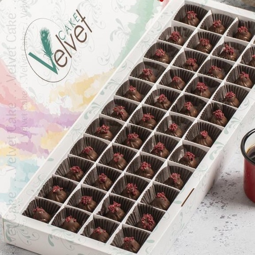 Chocolate Cheese - ٤٤ قطعة شوكلت تشيز بيري حشوه تشيز كيك وحشوه الراس بيري بسكويت