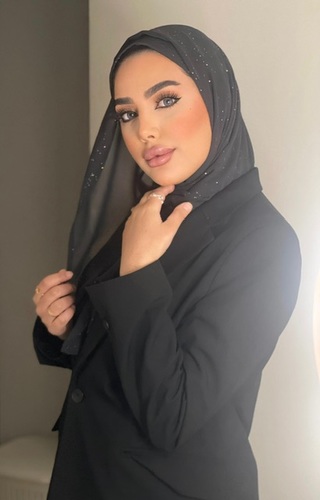 GRAY ABAYA HIJAB