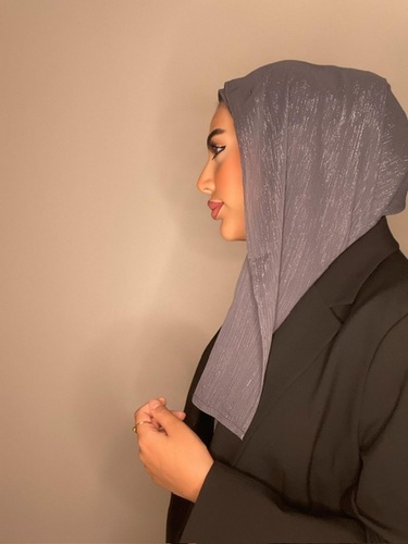 GRAY ABAYA HIJAB