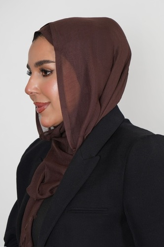 BROWN SHAWL LINEN