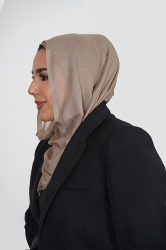 DARK BEIGE SHAWL HIJAB