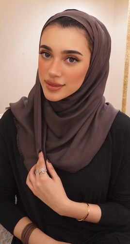 SOFT BROWN BURGUNDY SHAWL