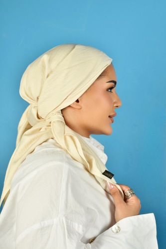 LIGHT BEIGE LINEN SCARF
