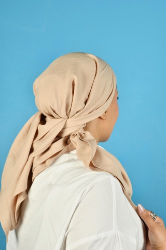 NUDE LINEN SCARF