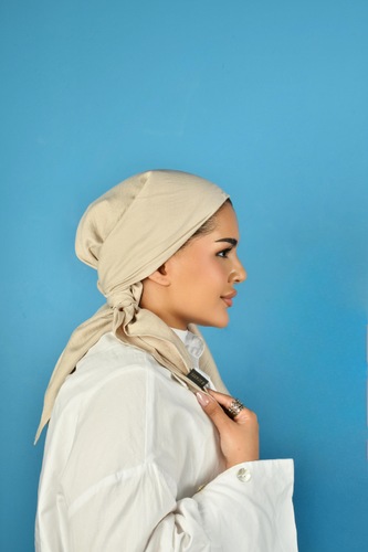 GREIGE  LINEN SCARF