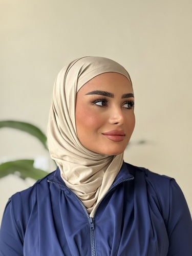 LIGHT BEIGE SHOUGI HIJAB