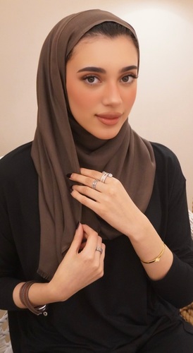 SOFT BROWN OLIVE SHAWL
