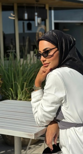 SHINING BLACK SCARF